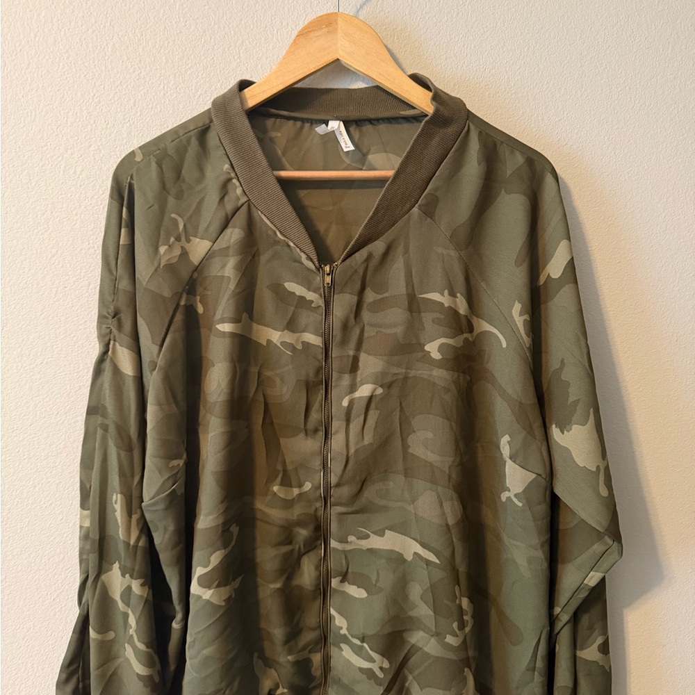 Live 4 Truth Olive Camouflage Bomber Jacket